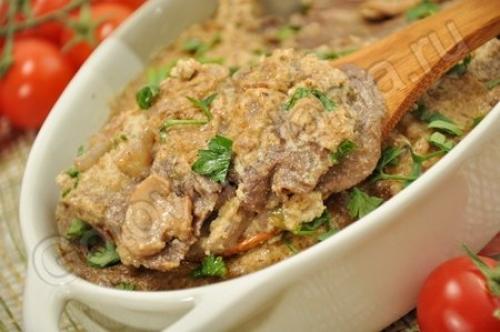 Вкусный и экзотический рецепт: язык с грибами и ореховым соусом 05 Вкусный и экзотический рецепт: язык с грибами и ореховым соусом 05