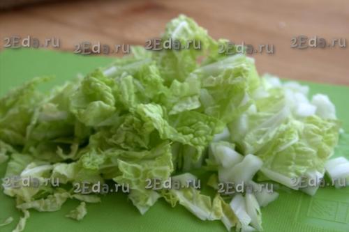 Салат с пекинской капустой, кукурузой и морковью. 01 Салат с пекинской капустой, кукурузой и морковью. 01