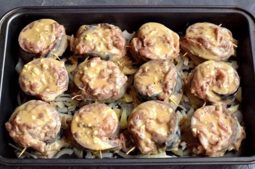 Рулетики из скумбрии в духовке. 04