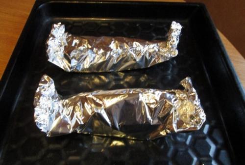 Скумбрия фаршированная, запечённая в фольге. 04