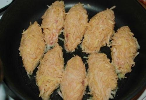 Картофельные зразы с мясным фаршем. 04