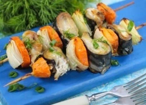 Шашлык из скумбрии. 06