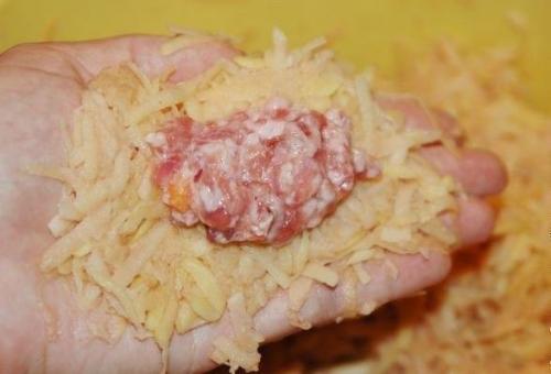 Картофельные зразы с мясным фаршем. 02