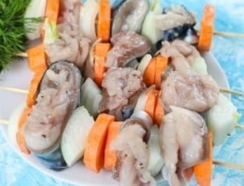 Шашлык из скумбрии. 05