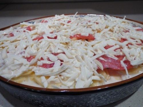 Картофель, запеченный с фаршем. 07