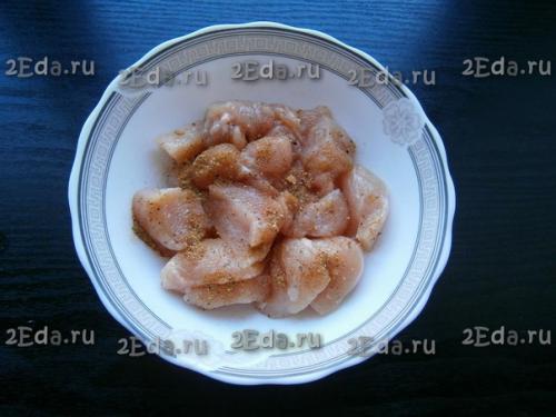 Куриное Филе кусочками в духовке. 01 Куриное Филе кусочками в духовке. 01