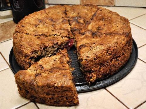 Потрясающий овсяный пирог с вишней.