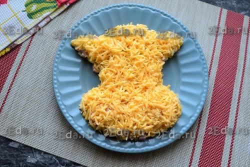 Салат Бычок.  Символом наступающего года является металлический бык и я хочу предложить вам приготовить салат Бычок на новый 2021 год. 05 Салат Бычок.  Символом наступающего года является металлический бык и я хочу предложить вам приготовить салат Бычок на новый 2021 год. 05