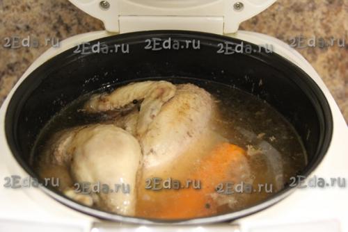 Холодец из курицы с желатином в мультиварке. 02