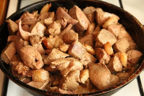 Печёночный рулет с начинкой. 01