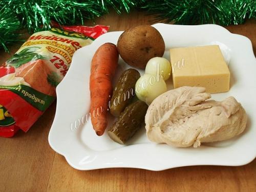 Салат Апельсиновая Долька. 01