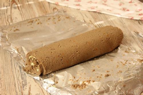 Печёночный рулет с начинкой. 09