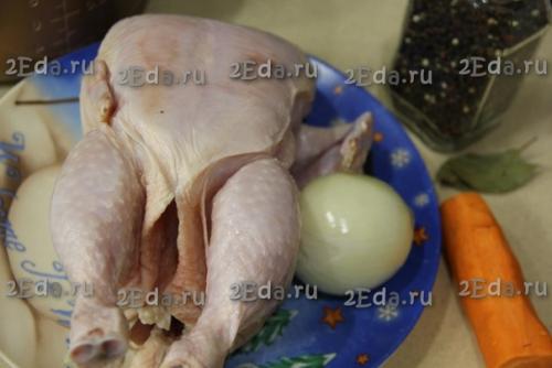 Холодец из курицы с желатином в мультиварке. 01