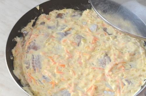 Минтай, тушеный в сметане. 04 Минтай, тушеный в сметане. 04