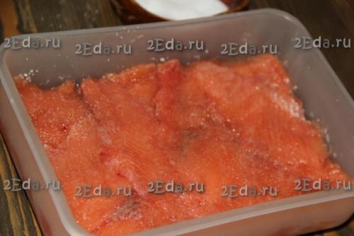 Слабосолёная горбуша в домашних условиях под семгу. 04 Слабосолёная горбуша в домашних условиях под семгу. 04