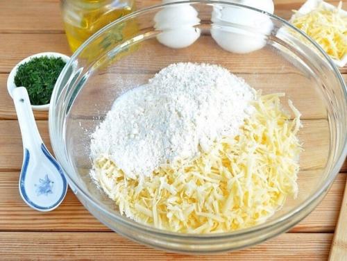 Сырные лепешки с начинкой. 03