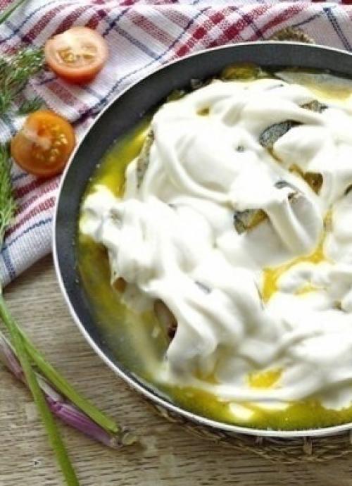 Минтай, тушеный в сметане. 04