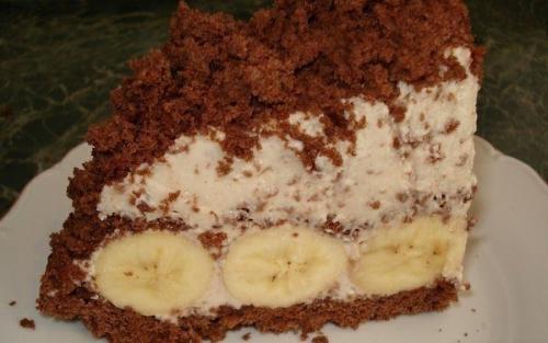 Торт бананы в СНЕГУ. 08 Торт бананы в СНЕГУ. 08