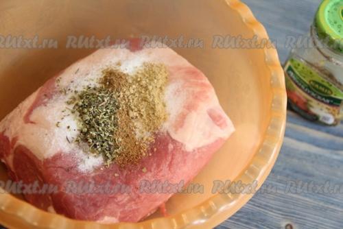 Буженина в духовке в рукаве. 02 Буженина в духовке в рукаве. 02