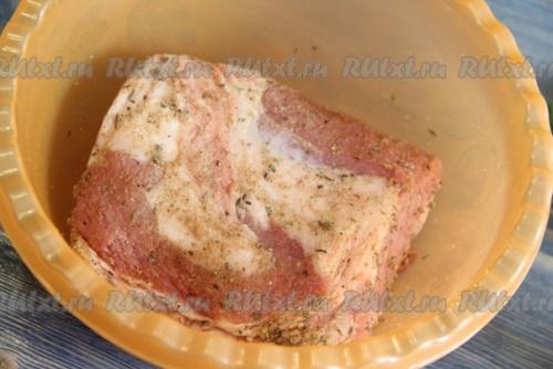 Буженина в духовке в рукаве. 03 Буженина в духовке в рукаве. 03