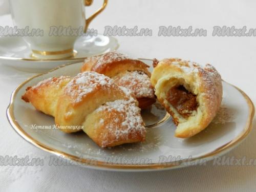 Рогалики из творожного теста. 07