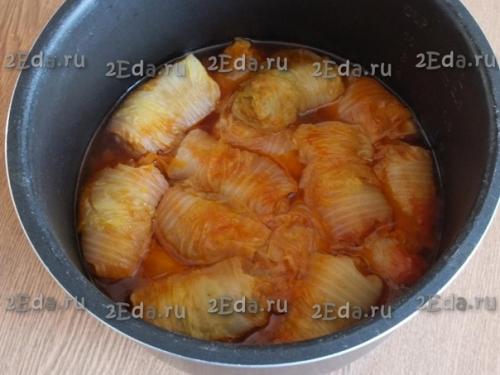 Голубцы из пекинской капусты в мультиварке. 06