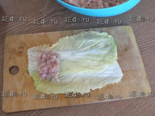 Голубцы из пекинской капусты в мультиварке. 03