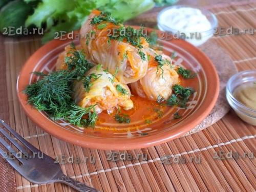 Голубцы из пекинской капусты в мультиварке. 07