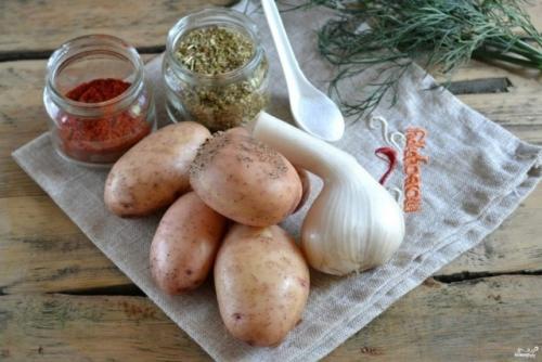 Картофель по-деревенски в духовке. 01 Картофель по-деревенски в духовке. 01