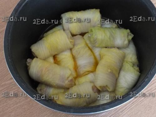 Голубцы из пекинской капусты в мультиварке. 05