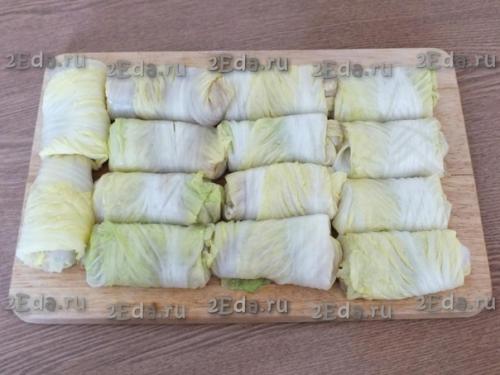 Голубцы из пекинской капусты в мультиварке. 04