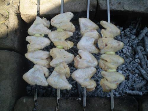 Куриный шашлык на кефире. 05