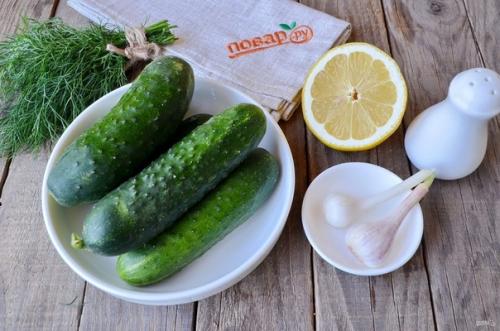 Малосольные огурцы за 2 часа. 01