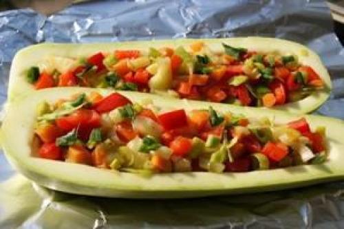 Кабачки, фаршированные курицей и овощами. 04 Кабачки, фаршированные курицей и овощами. 04