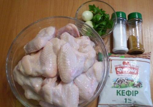 Куриный шашлык на кефире. 01