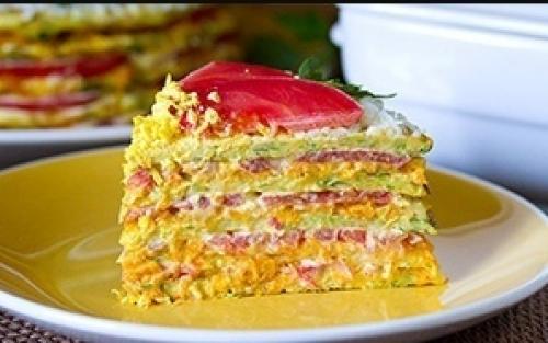 Кабачковый торт. Ингредиенты: 01 Кабачковый торт. Ингредиенты: 01