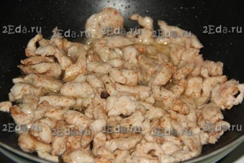 Фунчоза с куриным филе и овощами. 02