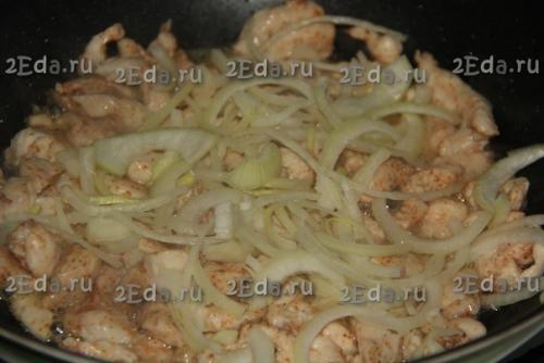 Фунчоза с куриным филе и овощами. 03