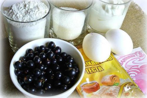 Смородиновый кекс.  Выпечка с черной смородиной особенно красива и вкусна. 01