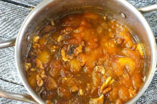 Абрикосовый конфитюр с грецкими орехами. 06