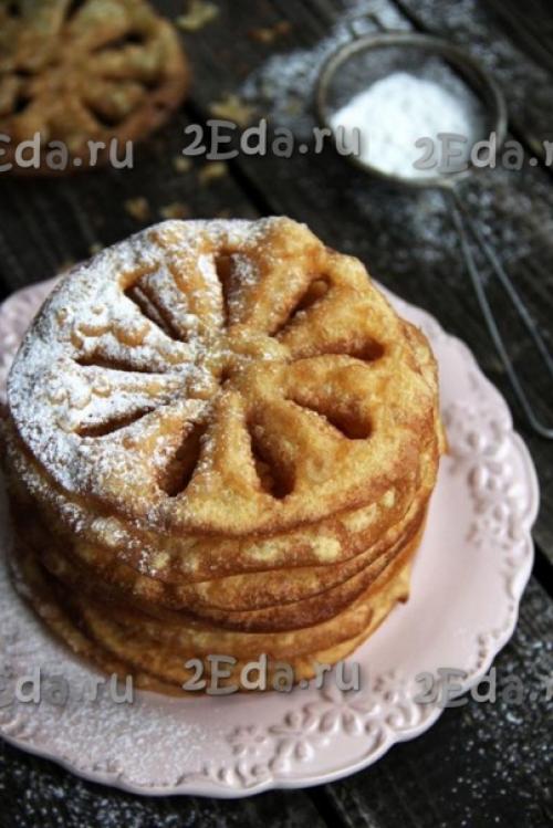 Хворост из жидкого теста без формочек. 05 Хворост из жидкого теста без формочек. 05