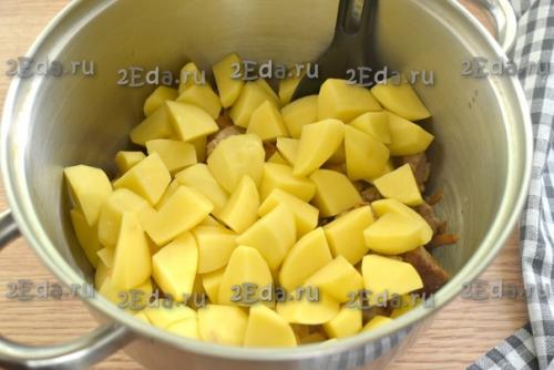 Свинина, тушёная с капустой и картошкой. 03 Свинина, тушёная с капустой и картошкой. 03