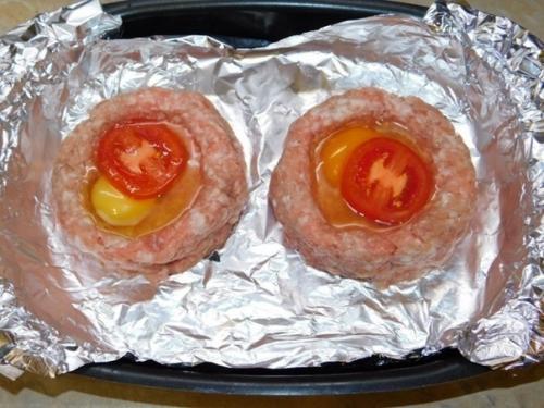 Мясные гнезда с яйцом. 02 Мясные гнезда с яйцом. 02
