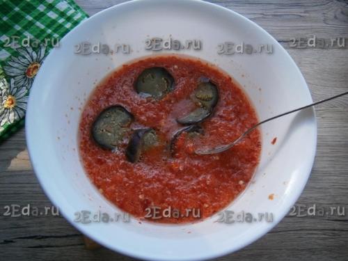 Острая закуска из баклажанов на зиму. 04