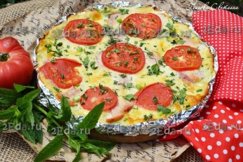 Кабачковая пицца.  Кабачковая пицца, приготовленная в духовке по этому рецепту, получается нежнейшей, сочной и безумно вкусной. 08