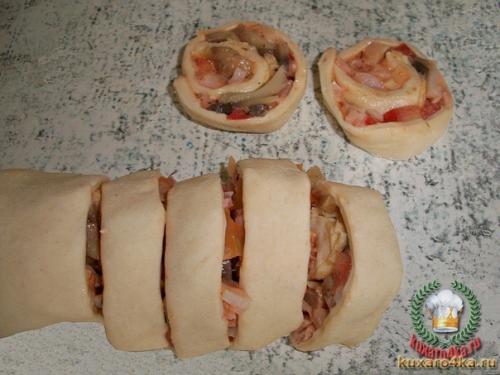 Пиццы Улитки.  Состав: 04