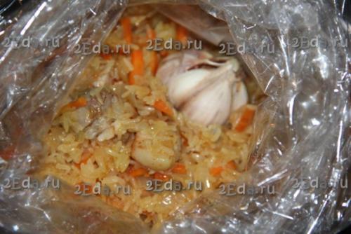 Плов в рукаве для запекания в духовке. 06 Плов в рукаве для запекания в духовке. 06