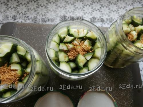 Огурцы, маринованные с куркумой на зиму. 04 Огурцы, маринованные с куркумой на зиму. 04