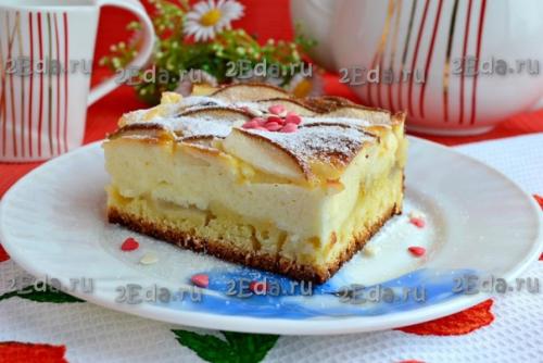 Пирог с грушами и творогом. 07 Пирог с грушами и творогом. 07