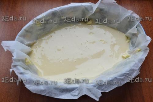 Наливной пирог с яблоками. 04